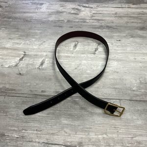 Arden Leather Co. Black & Burgundy Reversible Belt 36